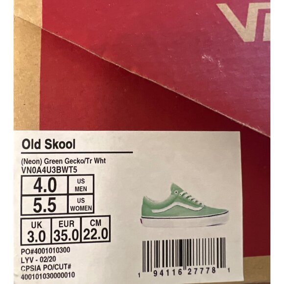 Vans Neon Gecko Green - Picture 9 of 9